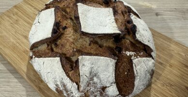 Pain au levain aux cranberries